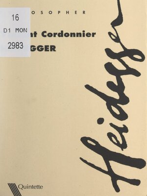 cover image of Heidegger
